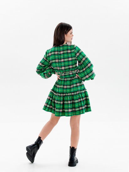 Платье мини ISSA Plus модель 13656_green — фото 3 - INTERTOP