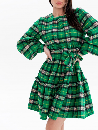 Платье мини ISSA Plus модель 13656_green — фото 4 - INTERTOP