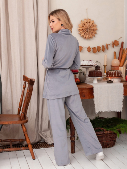 Пижама ISSA Plus модель 13666_grey — фото 3 - INTERTOP