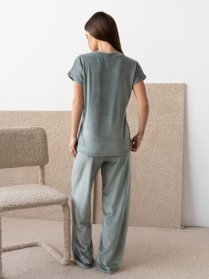 Пижама ISSA Plus модель 13667_оливковый — фото - INTERTOP