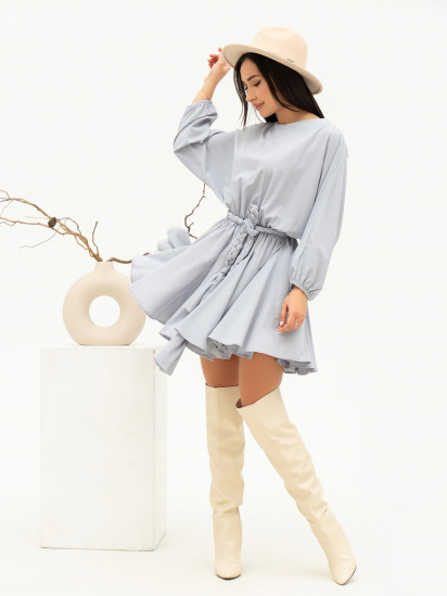 Платье мини ISSA Plus модель 13680_grey — фото 4 - INTERTOP