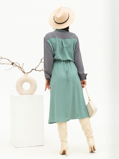 Платье миди ISSA Plus модель 13701_mint — фото 3 - INTERTOP
