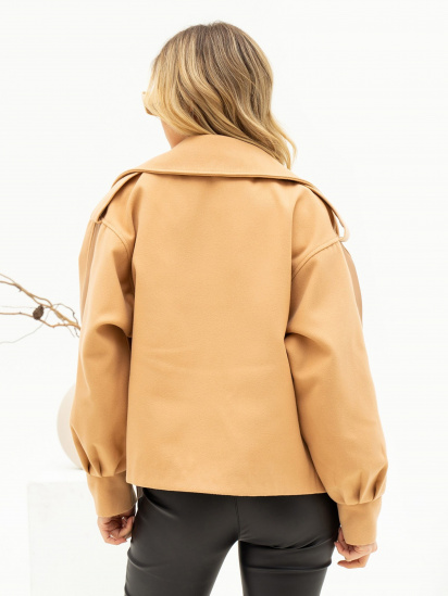 Демісезонна куртка ISSA Plus модель 13706_beige — фото 3 - INTERTOP