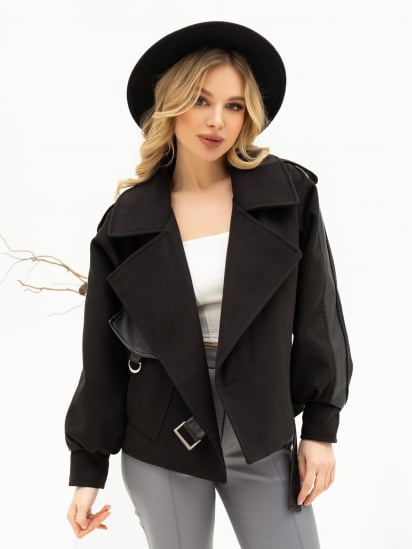 Демісезонна куртка ISSA Plus модель 13706_black — фото - INTERTOP