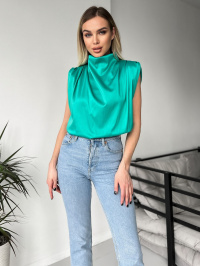 Зелёный - Блуза ISSA Plus
