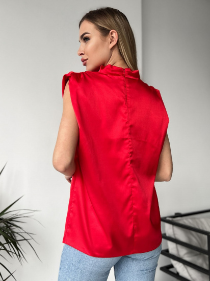 Блуза ISSA Plus модель 13715_red — фото 3 - INTERTOP