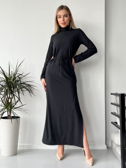 Сукня максі ISSA Plus модель 13716_black — фото - INTERTOP