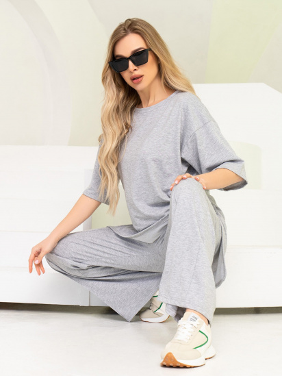 Костюм ISSA Plus модель 13719_lightgray — фото 4 - INTERTOP