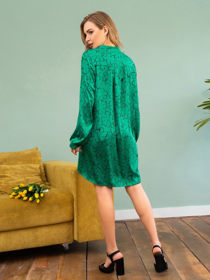 Платье мини ISSA Plus модель 13728_green — фото 3 - INTERTOP