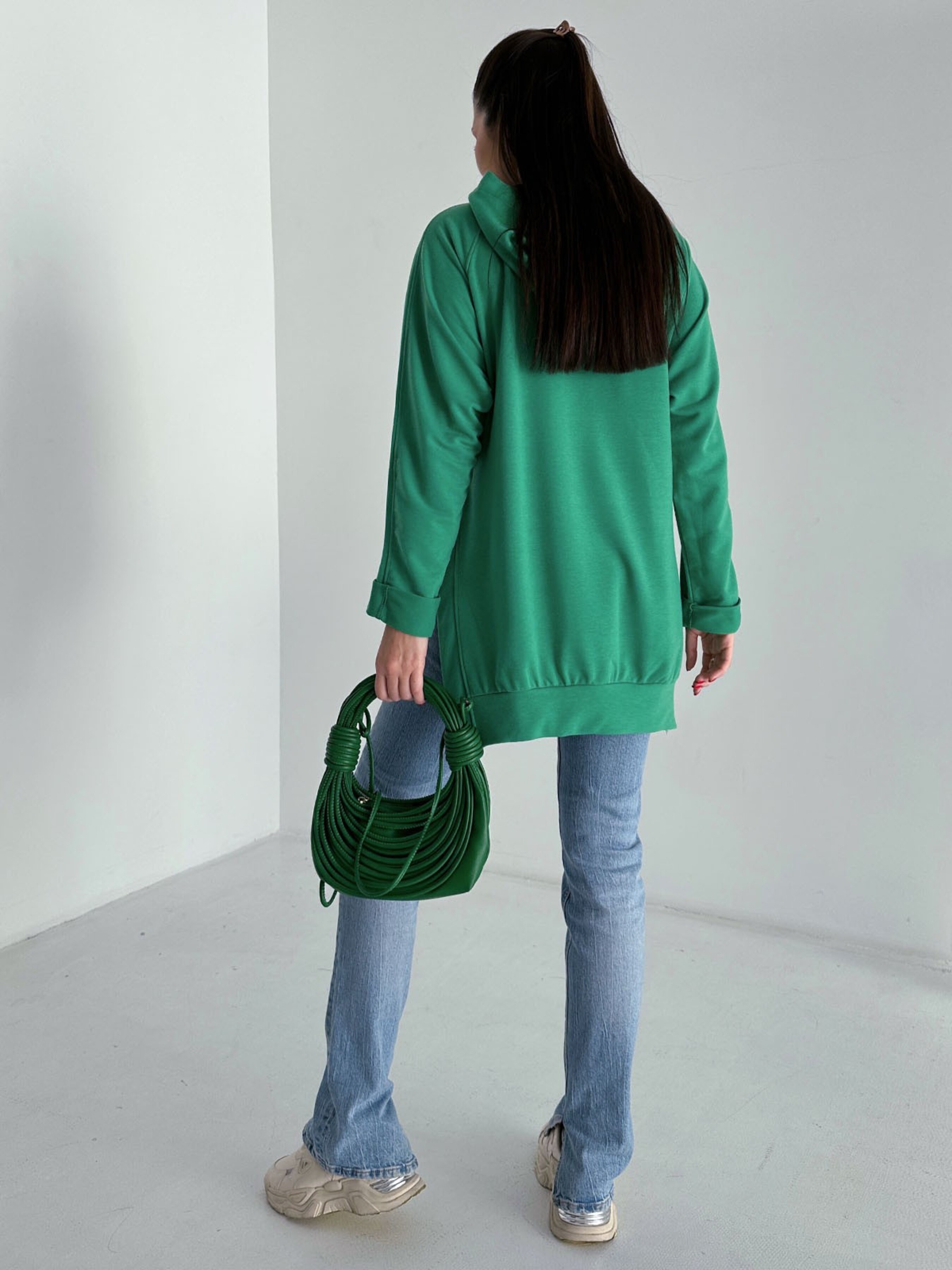 

ISSA Plus Худі (13744_green) Жіноче, колір - Зелений, матеріал - Без підкладки