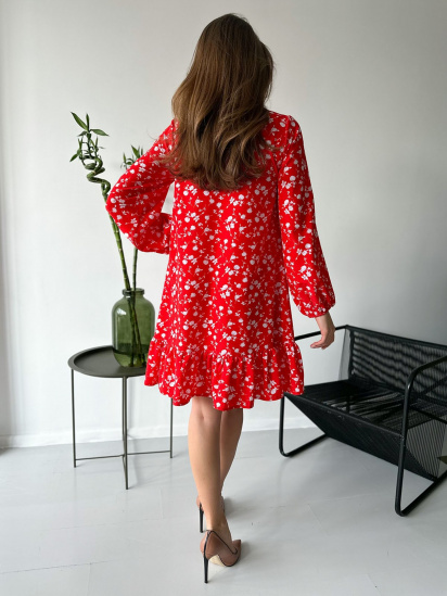 Сукня міні ISSA Plus модель 13761_red — фото 3 - INTERTOP