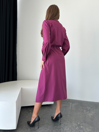 Сукня міді ISSA Plus модель 13792_purple — фото 4 - INTERTOP