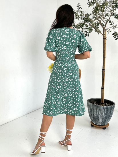 Платье миди ISSA Plus модель 13811_olive — фото 3 - INTERTOP