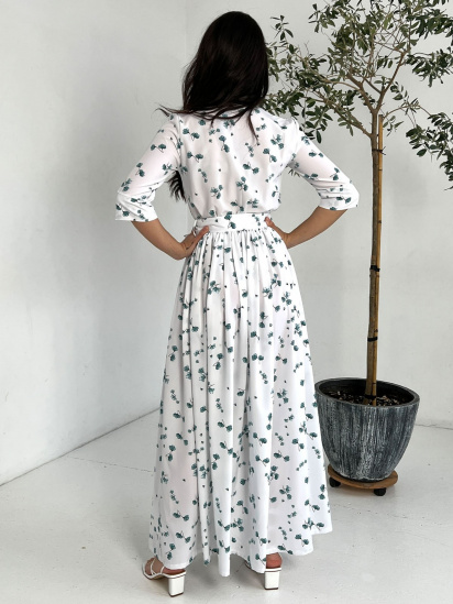 Платье макси ISSA Plus модель 13815_white — фото 3 - INTERTOP