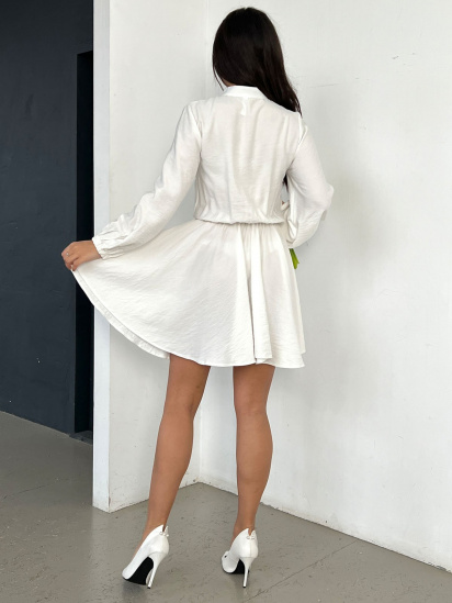 Платье мини ISSA Plus модель 13816_milky — фото 3 - INTERTOP