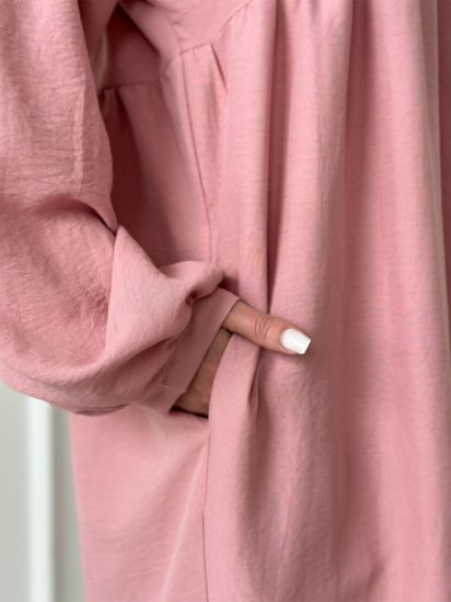 Сукня міді ISSA Plus модель 13817_pink — фото 3 - INTERTOP