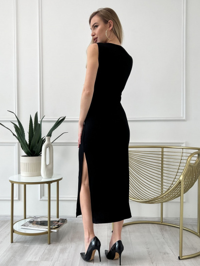 Сукня максі ISSA Plus модель 13821_black — фото 3 - INTERTOP