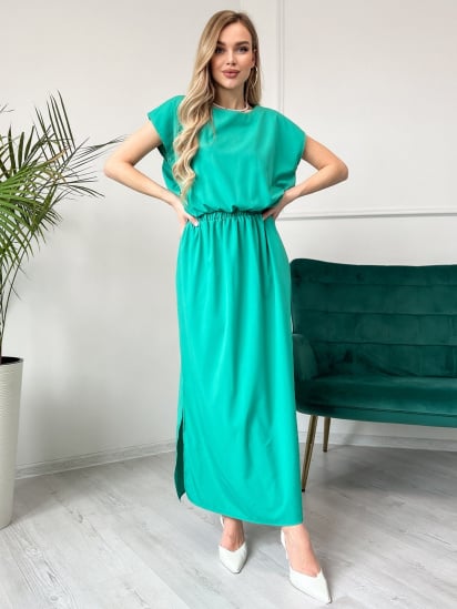 Платье макси ISSA Plus модель 13830_green — фото - INTERTOP