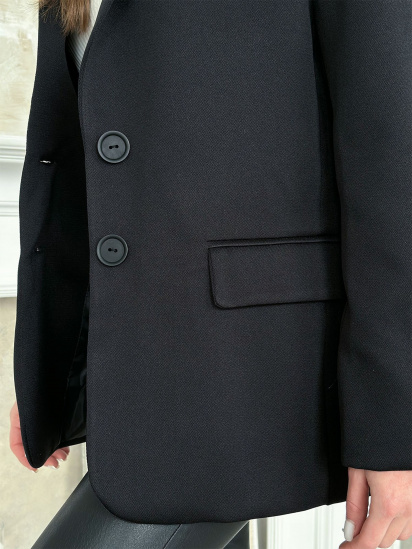 Пиджак ISSA Plus модель 13836_black — фото 4 - INTERTOP