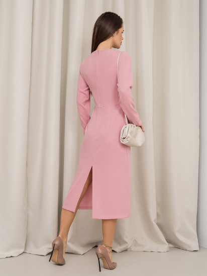 Сукня міді ISSA Plus модель 13842_розовый — фото - INTERTOP