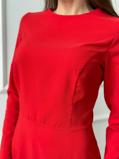 Сукня міді ISSA Plus модель 13842_red — фото 4 - INTERTOP