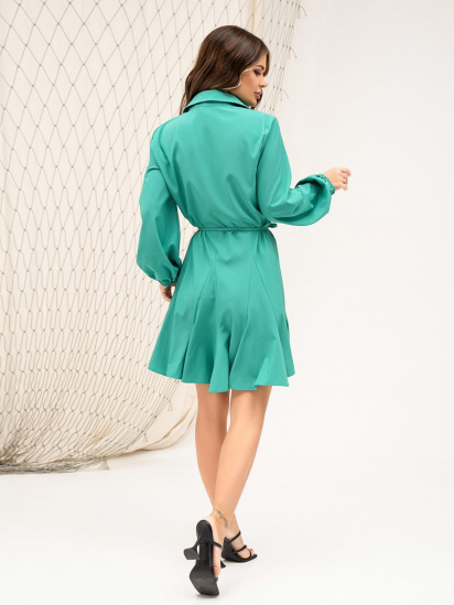 Платье мини ISSA Plus модель 13865_green — фото 4 - INTERTOP