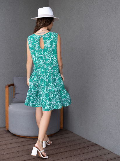 Сукня міні ISSA Plus модель 13869A_green — фото - INTERTOP