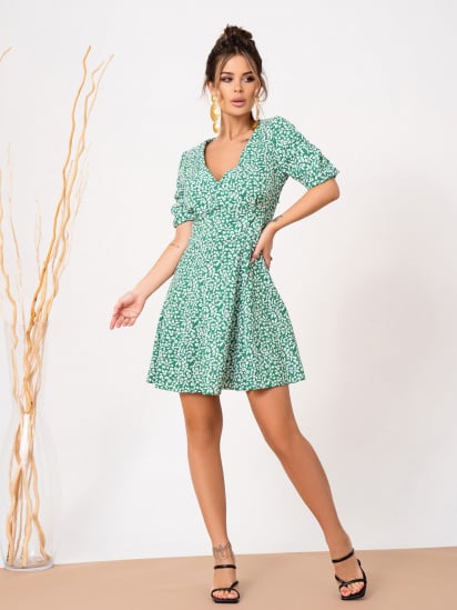 Платье мини ISSA Plus модель 13877_green — фото - INTERTOP