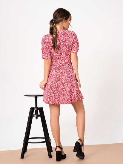Платье мини ISSA Plus модель 13877_red — фото 3 - INTERTOP