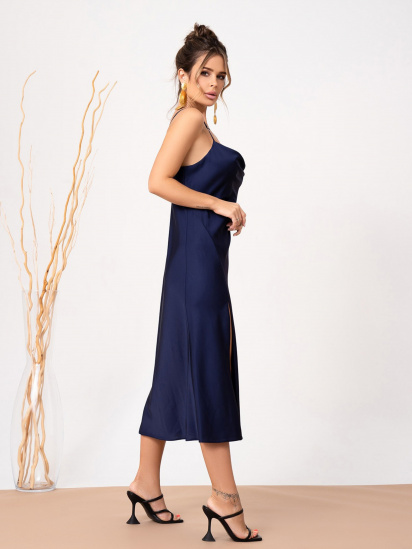 Сукня міді ISSA Plus модель 13882_blue — фото - INTERTOP