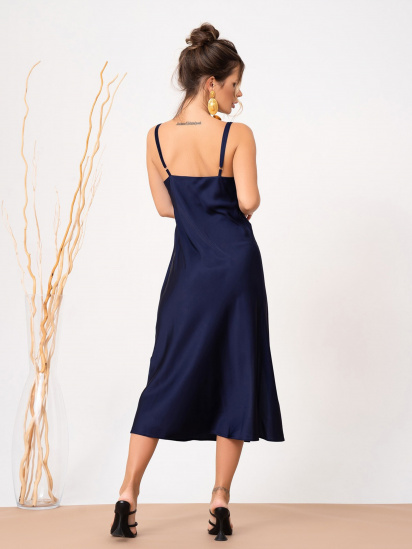 Платье миди ISSA Plus модель 13882_blue — фото 3 - INTERTOP
