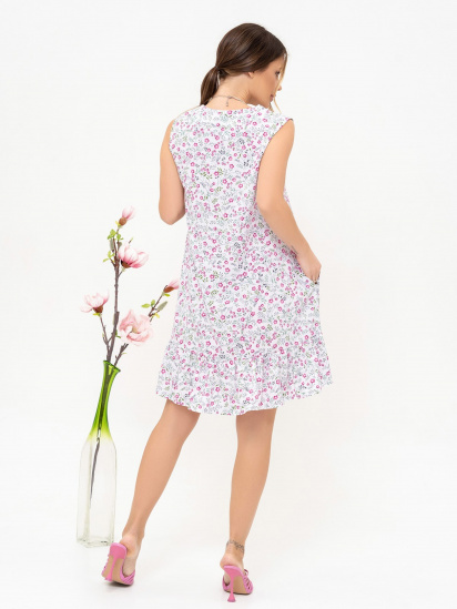 Платье мини ISSA Plus модель 13889_white — фото 3 - INTERTOP