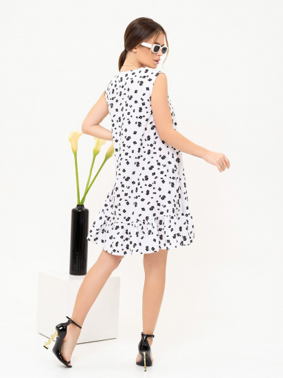Платье мини ISSA Plus модель 13890_white — фото 3 - INTERTOP