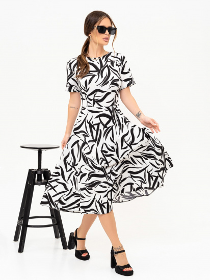 Платье миди ISSA Plus модель 13891_white — фото - INTERTOP