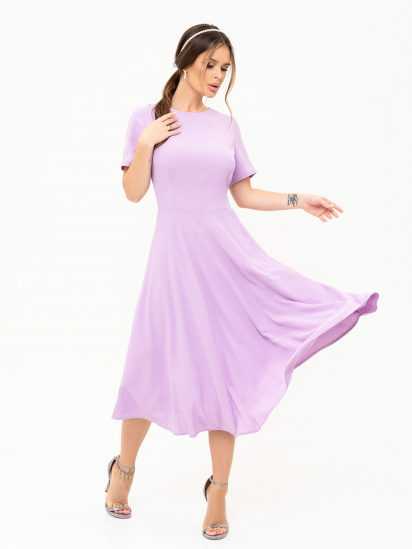 Платье миди ISSA Plus модель 13892_lilac — фото - INTERTOP