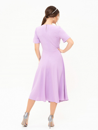 Сукня міді ISSA Plus модель 13892_lilac — фото 3 - INTERTOP