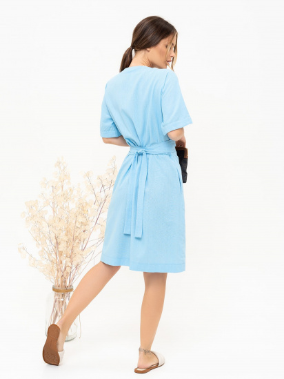 Сукня міні ISSA Plus модель 13901_blue — фото - INTERTOP