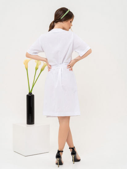 Платье мини ISSA Plus модель 13901_white — фото 3 - INTERTOP