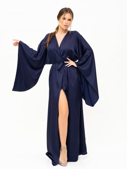 Платье макси ISSA Plus модель 13903_darkblue — фото - INTERTOP