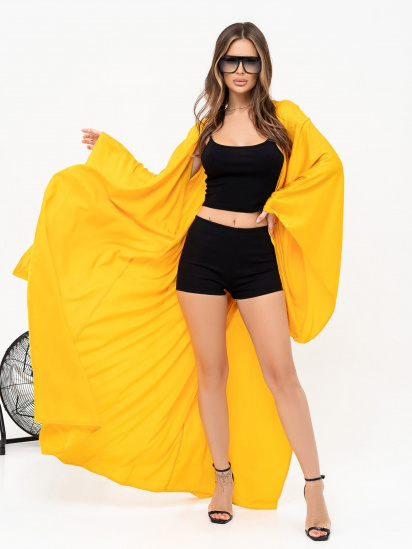 Платье макси ISSA Plus модель 13903_mustard — фото - INTERTOP