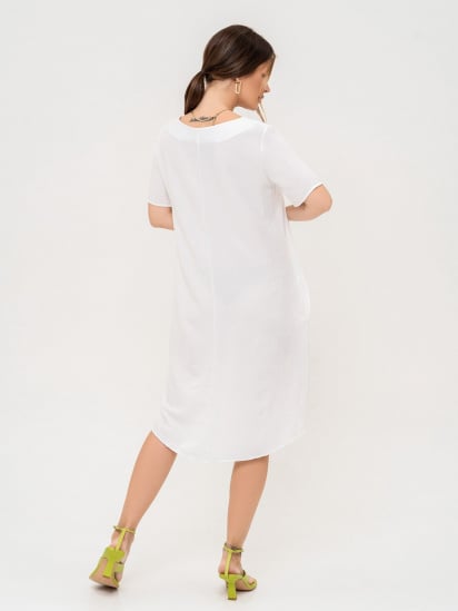 Платье мини ISSA Plus модель 13908_white — фото 3 - INTERTOP