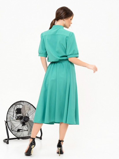 Сукня міді ISSA Plus модель 13909_green — фото 3 - INTERTOP