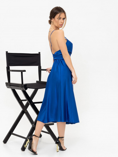 Платье макси ISSA Plus модель 13917_blue — фото - INTERTOP