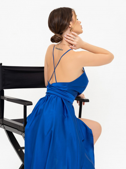Платье макси ISSA Plus модель 13917_blue — фото 3 - INTERTOP