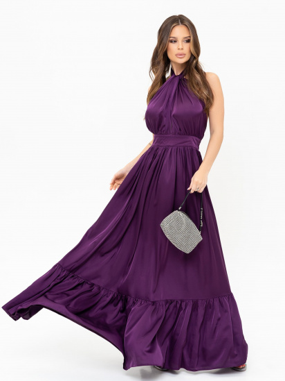 Сукня максі ISSA Plus модель 13925_purple — фото - INTERTOP
