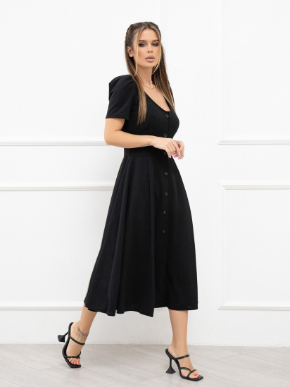 Сукня міді ISSA Plus модель 13933_black — фото - INTERTOP