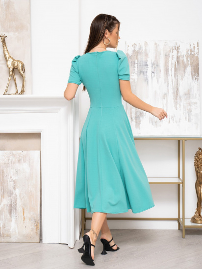 Платье миди ISSA Plus модель 13933_turquoise — фото 3 - INTERTOP