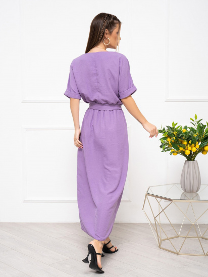 Сукня міді ISSA Plus модель 13936_lilac — фото 3 - INTERTOP