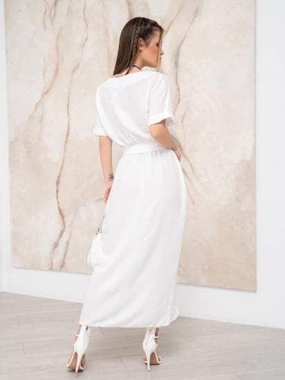 Сукня міді ISSA Plus модель 13936_white — фото 3 - INTERTOP