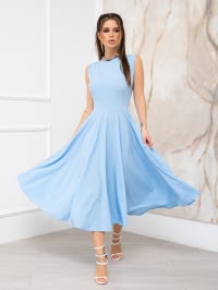 Голубой - Платье миди ISSA Plus